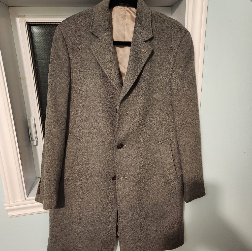 Ralph Lauren Gray Wool Blend Trench Coat
